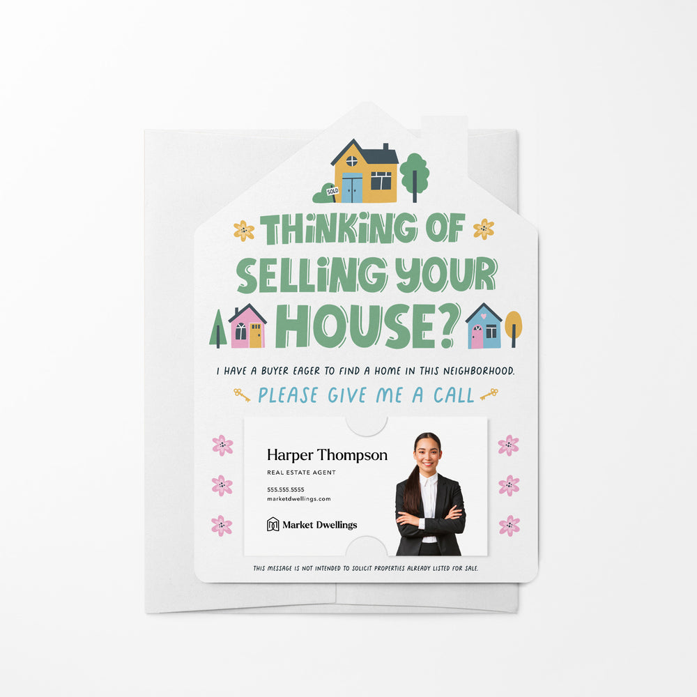 Thinking of Selling Your House? Real Estate Mailers w/ Envelopes | Real Estate Mailers with Envelopes Mailer Market Dwellings