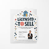Licensed To Sell | Real Estate Mailers with Envelopes Mailer Market Dwellings