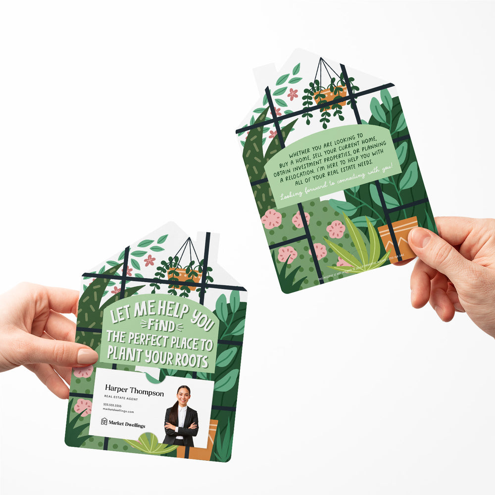 Perfect Place To Plant Your Roots Real Estate Mailers | Envelopes Included | M51-M001 Mailer Market Dwellings