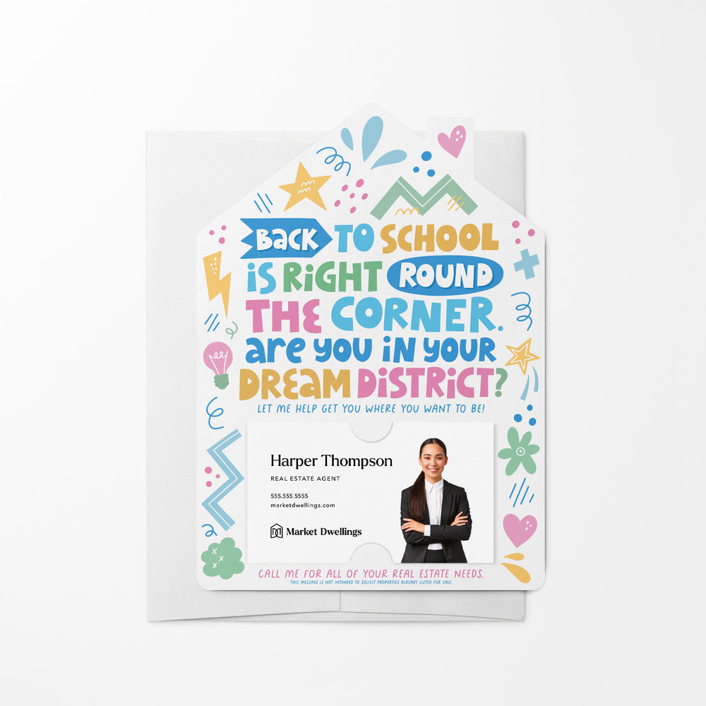 Back To School | Real Estate Mailers with Envelopes Mailer Market Dwellings