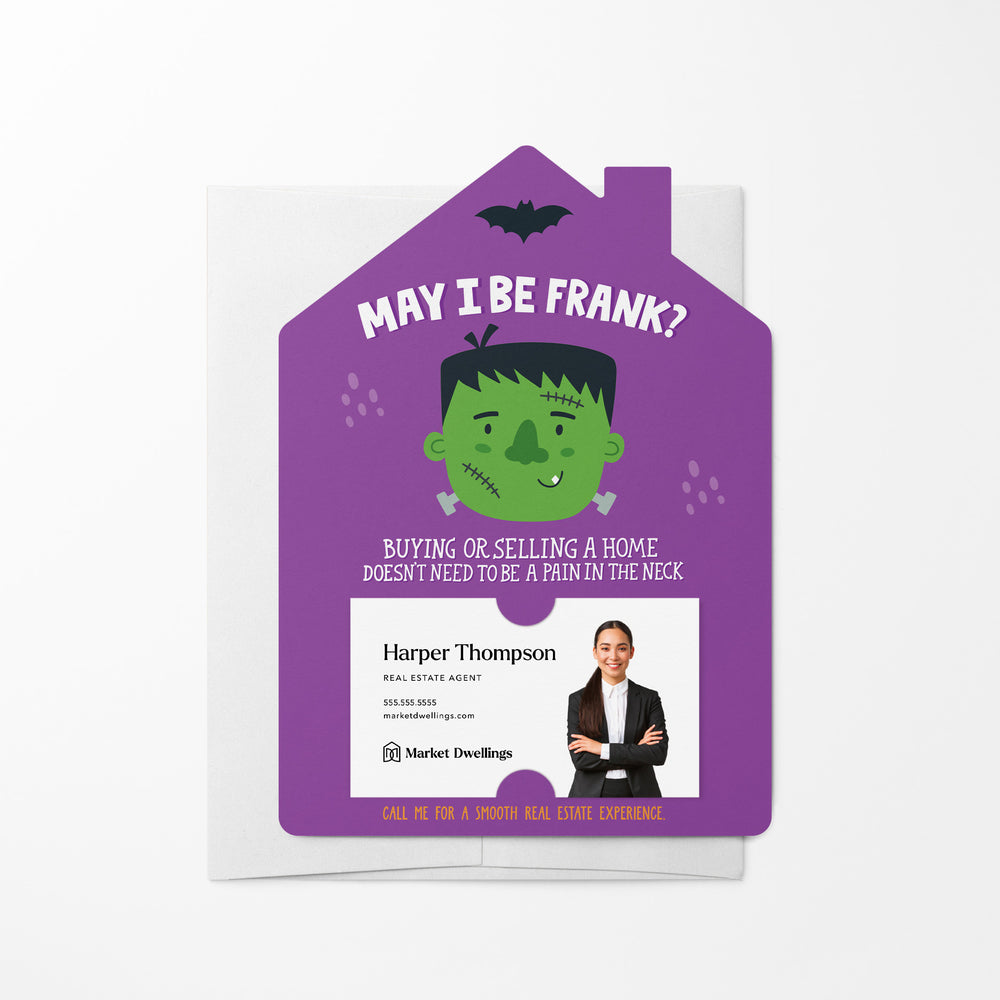 May I Be Frank Halloween | Real Estate Mailers with Envelopes Mailer Market Dwellings