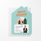 Happy Holidays | Christmas Winter | Real Estate Mailers with Envelopes Mailer Market Dwellings