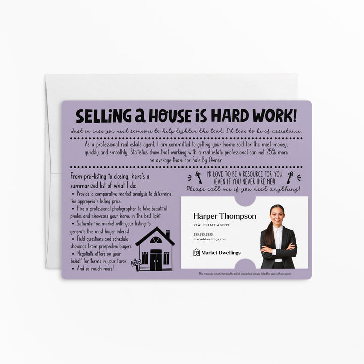 Set of For Sale By Owner FSBO Real Estate Mailers | Envelopes Included | M86-M003