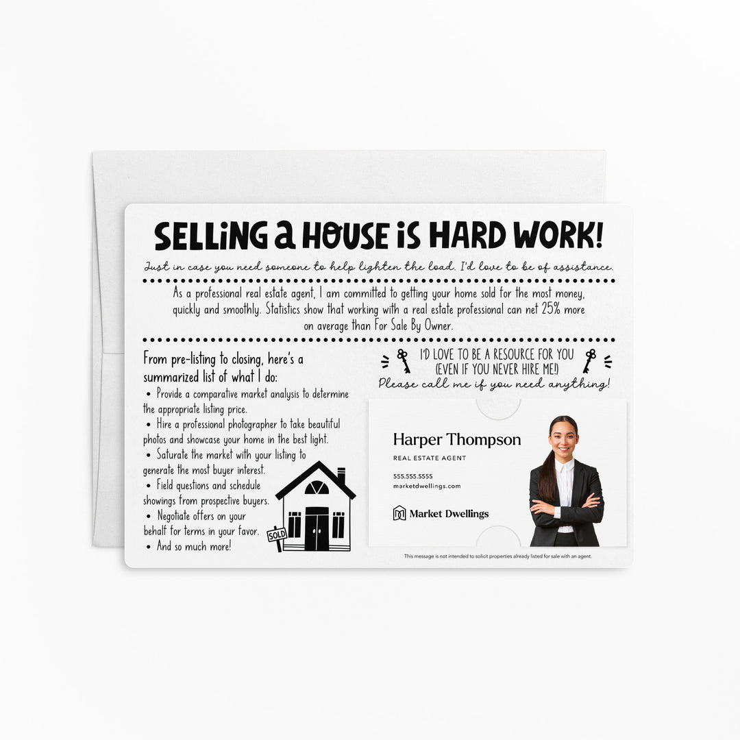 Set of For Sale By Owner FSBO Real Estate Mailers | Envelopes Included | M86-M003