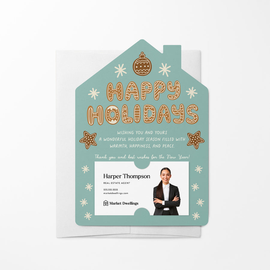 Set of Happy Holidays | Christmas Mailers | Envelopes Included | M89-M001 Mailer Market Dwellings