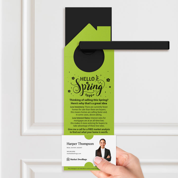 Hello Spring Door Hangers Door Hanger Market Dwellings