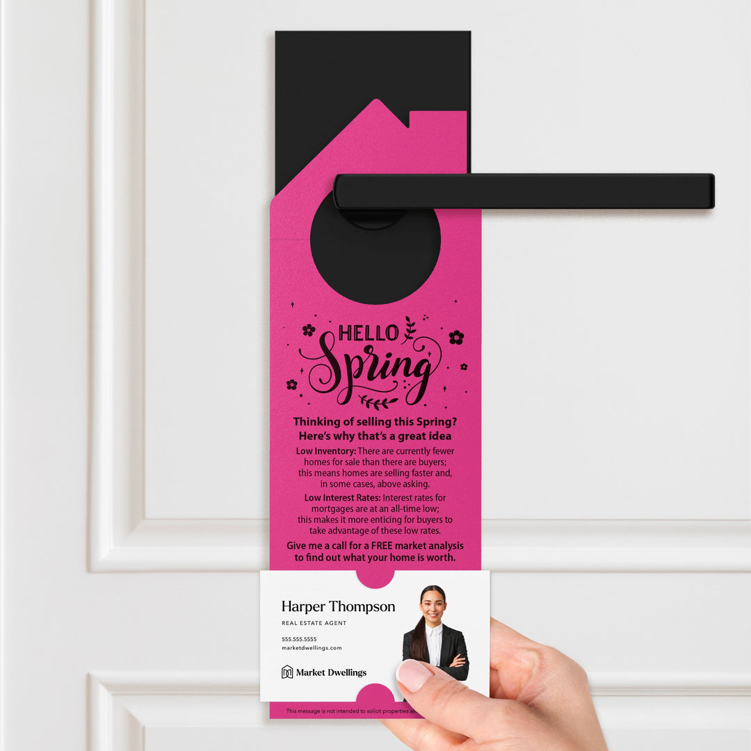 Hello Spring Door Hangers Door Hanger Market Dwellings