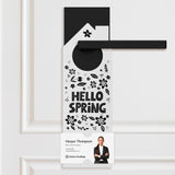 Hello Spring Door Hangers Season Door Hanger Market Dwellings WHITE 10