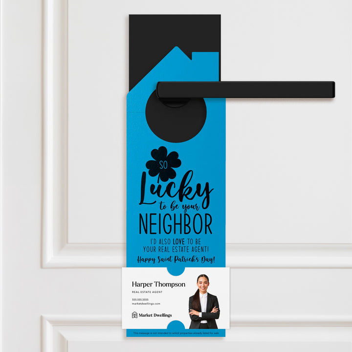 So Lucky to Be Your Neighbor Door Hangers Door Hanger Market Dwellings ARCTIC