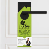 So Lucky to Be Your Neighbor Door Hangers Holiday Door Hanger Market Dwellings