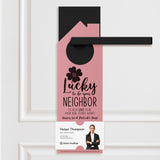 So Lucky to Be Your Neighbor Door Hangers Holiday Door Hanger Market Dwellings
