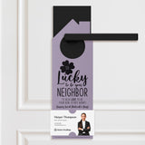 So Lucky to Be Your Neighbor Door Hangers Holiday Door Hanger Market Dwellings
