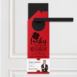 So Lucky to Be Your Neighbor Door Hangers Holiday Door Hanger Market Dwellings