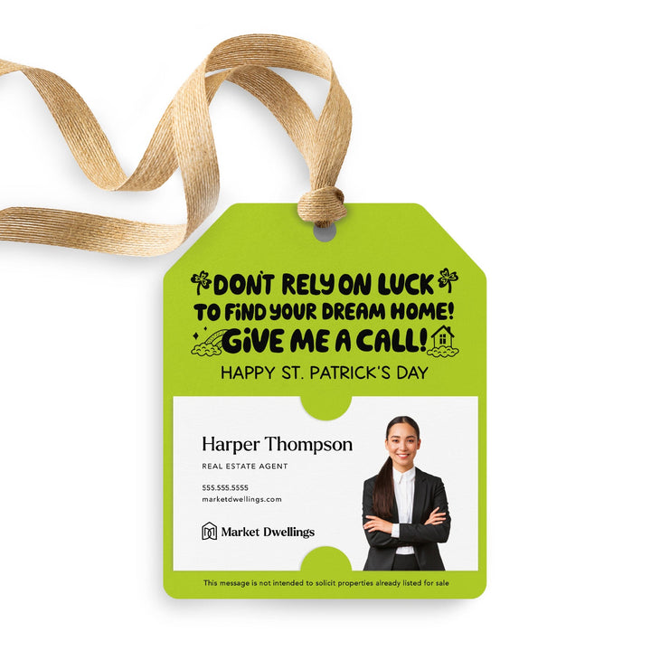 Don't Rely on Luck to Find Your Dream Home | Gift Tags Gift Tag Market Dwellings GREEN APPLE