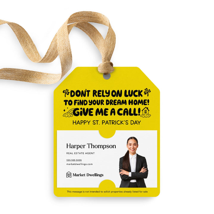 Don't Rely on Luck to Find Your Dream Home | Gift Tags Gift Tag Market Dwellings LEMON