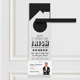 Irish I Was Your Real Estate Agent Door Hangers Door Hangers Holiday Door Hanger Market Dwellings WHITE 10
