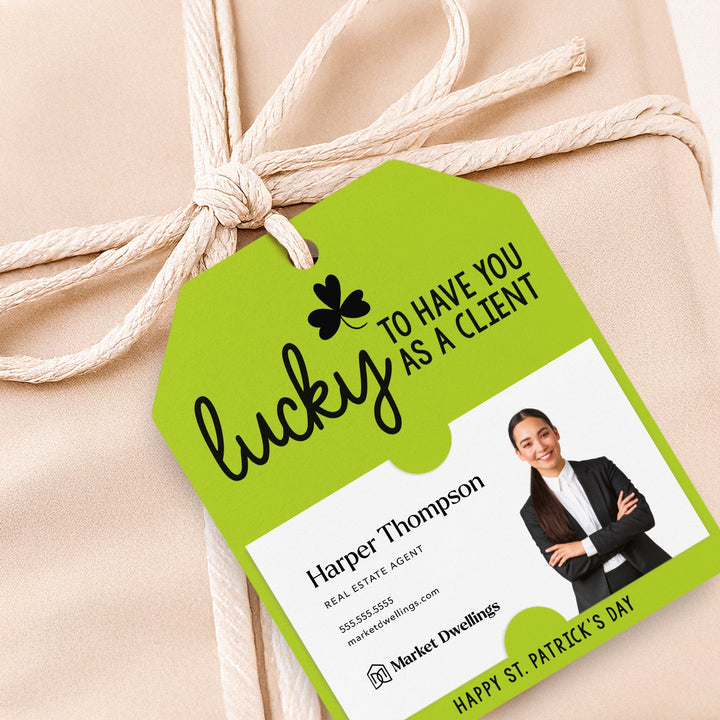 Lucky To Have You As A Client | Gift Tags