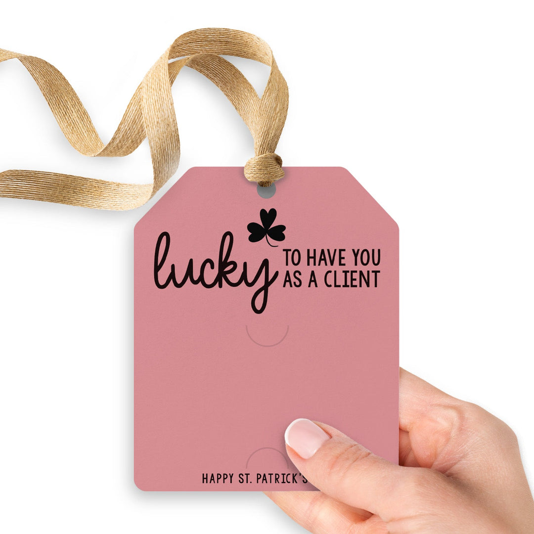 Lucky To Have You As A Client | Gift Tags Gift Tag Market Dwellings