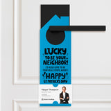 Lucky to Be Your Neighbor Door Hangers Holiday Door Hanger Market Dwellings