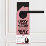 Lucky to Be Your Neighbor Door Hangers Holiday Door Hanger Market Dwellings