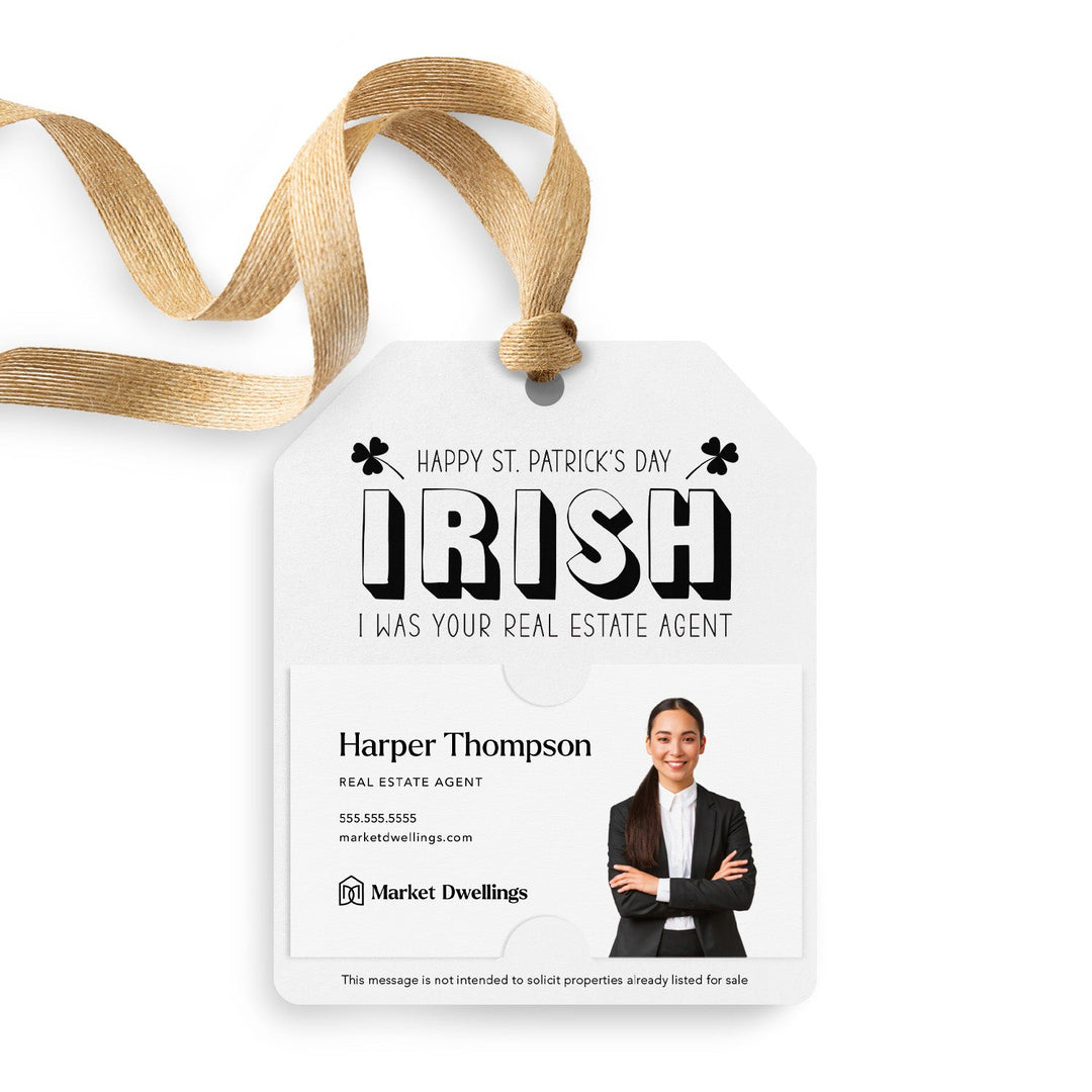 Irish I Was Your Real Estate Agent | Gift Tags Gift Tag Market Dwellings WHITE