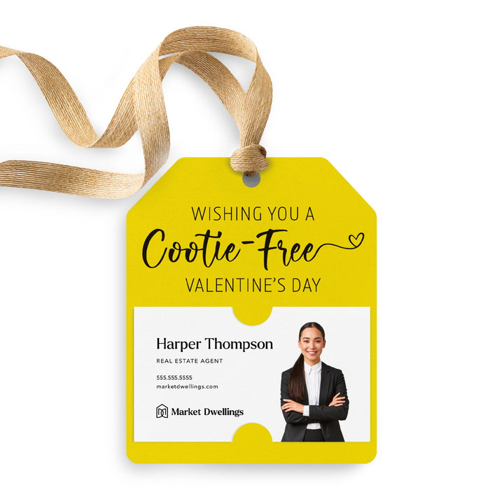 Wishing you a Cootie-Free Valentine's Day | Gift Tags Gift Tag Market Dwellings LEMON