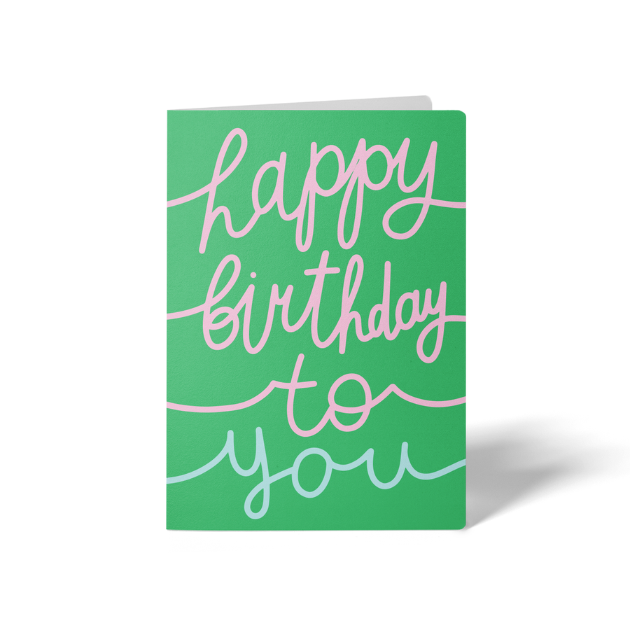 Set of Happy Birthday To You Greeting Cards | Envelopes Included Greeting Card Market Dwellings