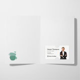 Coffee And Your Referrals Keep My Business Running | Greeting Cards with Envelopes Greeting Card Market Dwellings