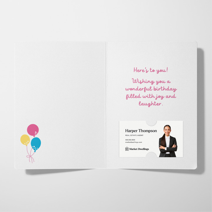 Set of Happy Birthday! Greeting Cards | Envelopes Included Greeting Card Market Dwellings