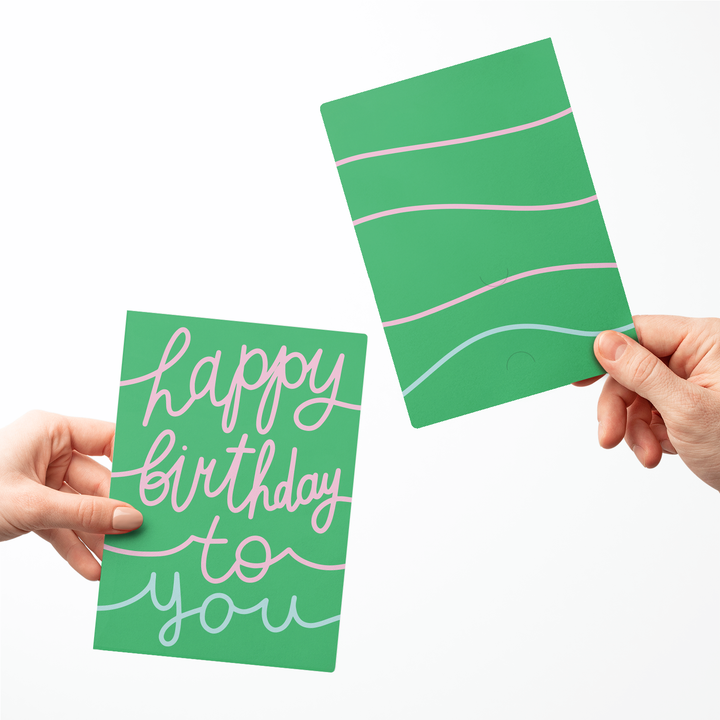 Set of Happy Birthday To You Greeting Cards | Envelopes Included Greeting Card Market Dwellings