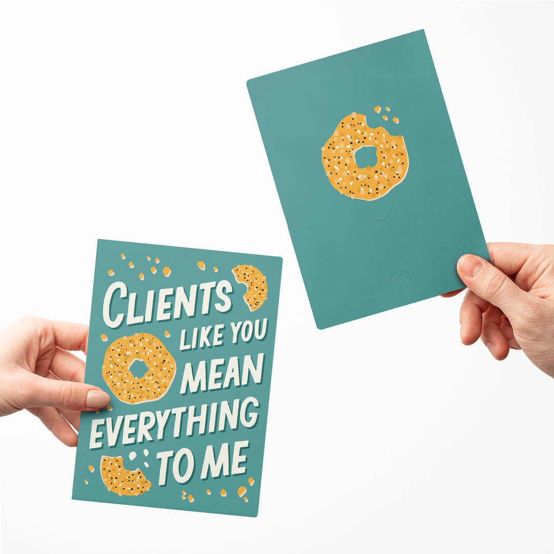 Set of Clients Like You Mean Everything To Me Greeting Cards | Envelopes Included Greeting Card Market Dwellings