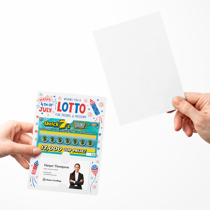 Set of Wishing You A Lotto Fun, Friends, & Freedom Lotto Mailers | Envelopes Included Mailer Market Dwellings