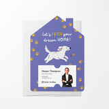 Let's fetch your dream home! | Real Estate Mailers with Envelopes Mailer Market Dwellings PURPLY BLUE 10