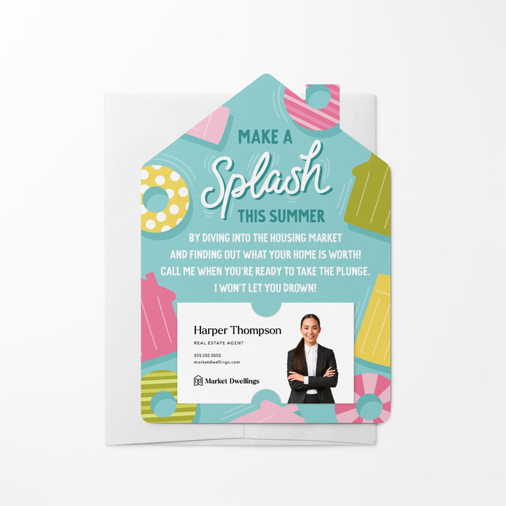 Set of Make a splash this summer | Summer Mailers | Envelopes Included | M152-M001 Mailer Market Dwellings