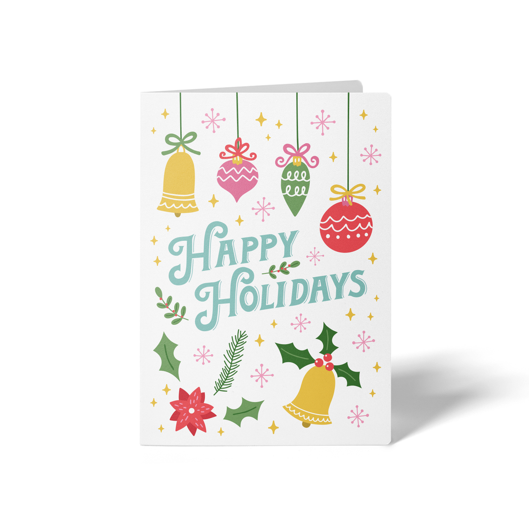 Set of Happy Holidays Greeting Cards | Envelopes Included Greeting Card Market Dwellings