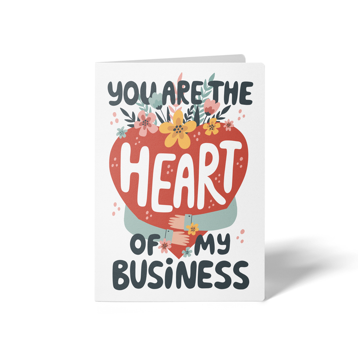 Set of You are the Heart of My Business Greeting Cards | Envelopes Included Greeting Card Market Dwellings LIGHTHANDS