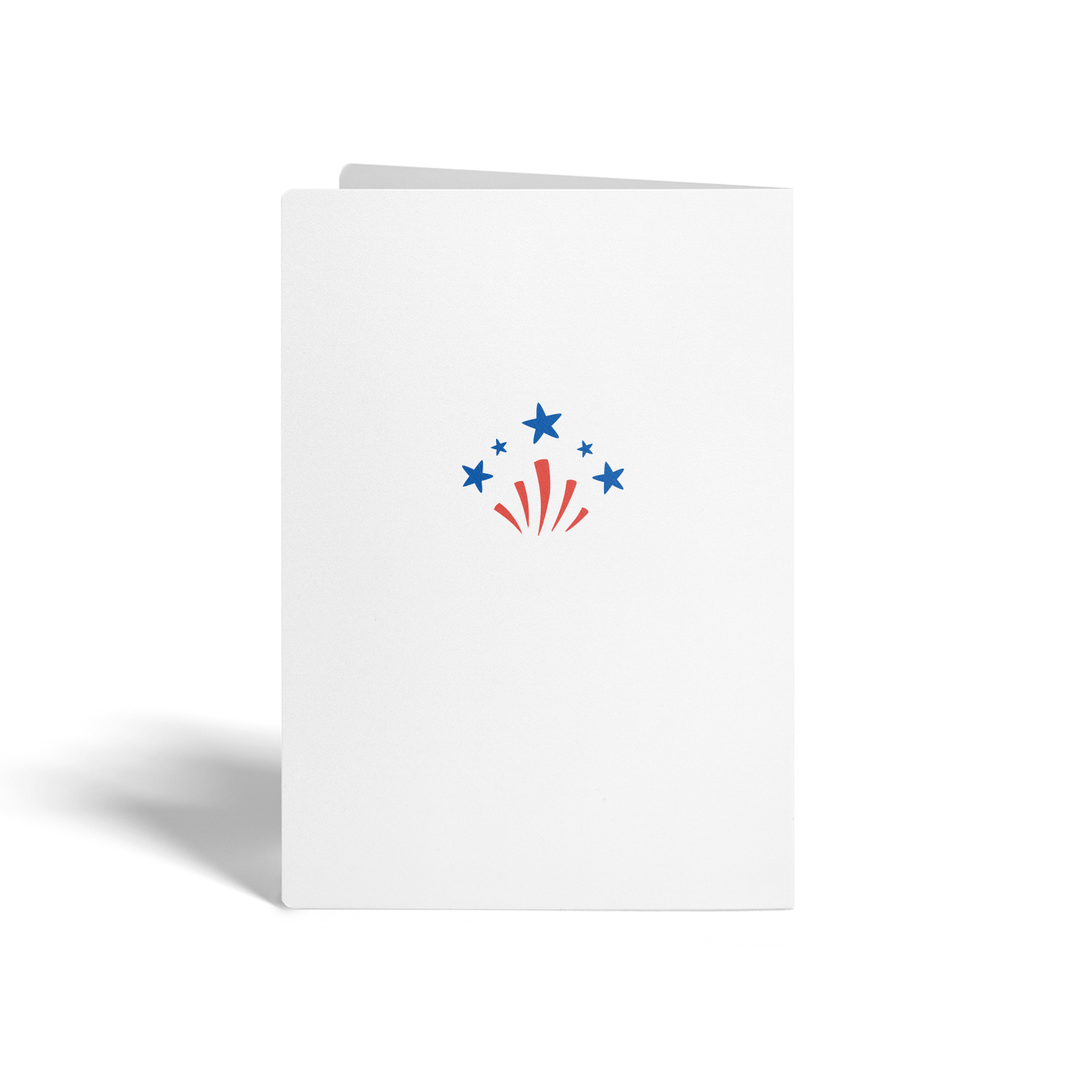 Set of Red, White, Blue, And Grateful For You Greeting Cards | Envelopes Included Greeting Card Market Dwellings