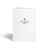 Red, White, Blue, And Grateful For You | Real Estate Greeting Cards with Envelopes Greeting Card Market Dwellings