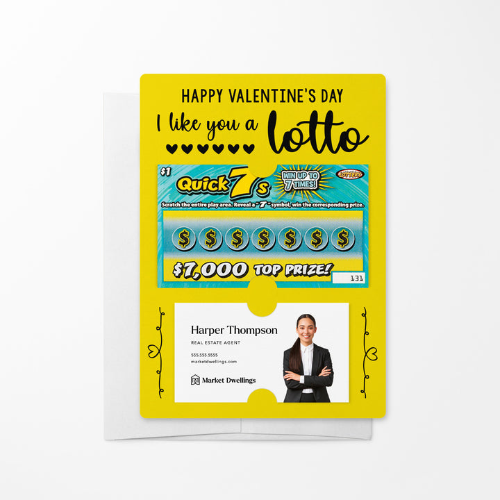 Set of I Like You A LOTTO Mailers | Envelopes Included Mailer Market Dwellings LEMON