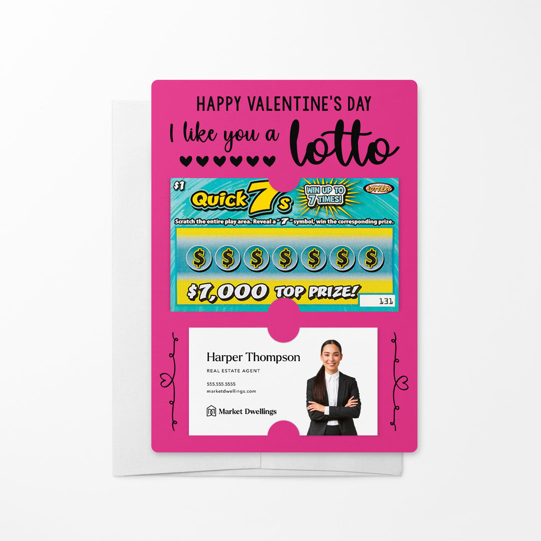 Set of I Like You A LOTTO Mailers | Envelopes Included Mailer Market Dwellings RAZZLE BERRY