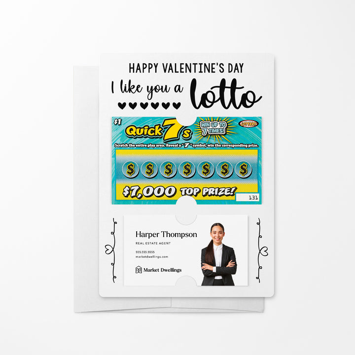 Set of I Like You A LOTTO Mailers | Envelopes Included Mailer Market Dwellings WHITE