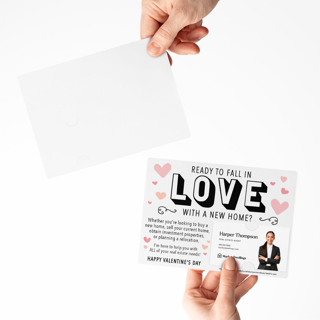 Set of "Ready to Fall in Love with a New Home" Valentine's Mailer | Envelopes Included | V1-M003 Mailer Market Dwellings