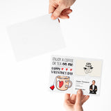 Enjoy a Cup of Coffee or Tea on Me | Mailers with Envelopes Mailer Market Dwellings