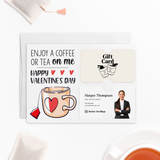 Enjoy a Cup of Coffee or Tea on Me | Mailers with Envelopes Mailer Market Dwellings