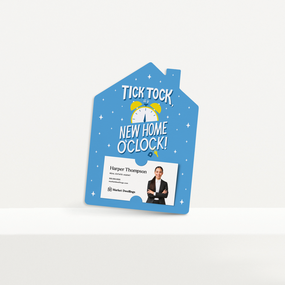 Set of Tick Tock, It's New Home O'Clock! | Mailers | Envelopes Included | M292-M001-AB Mailer Market Dwellings   