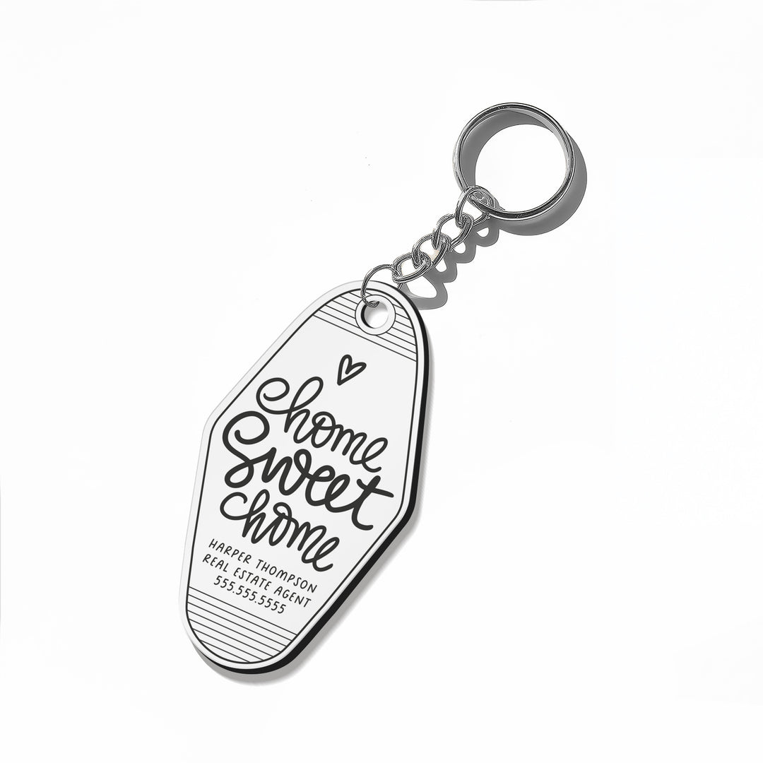 Customizable Home Sweet Home Keychains