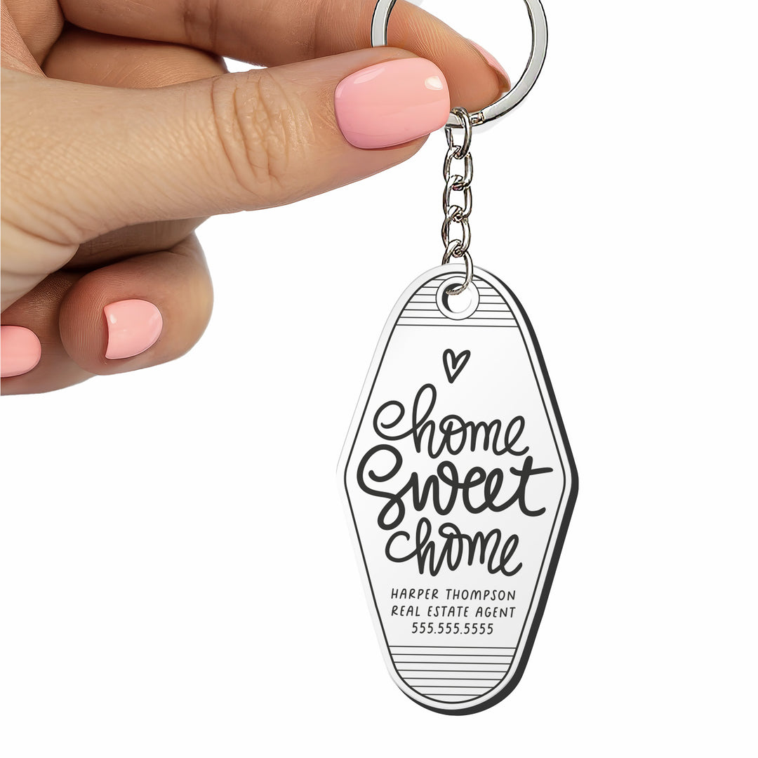 Customizable Home Sweet Home Keychains