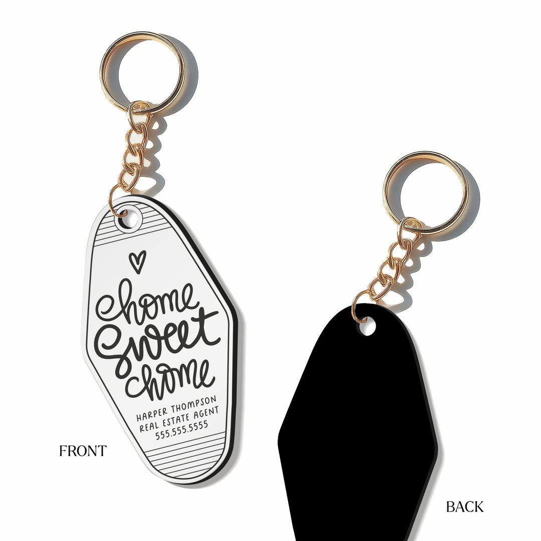 Customizable Home Sweet Home Keychains
