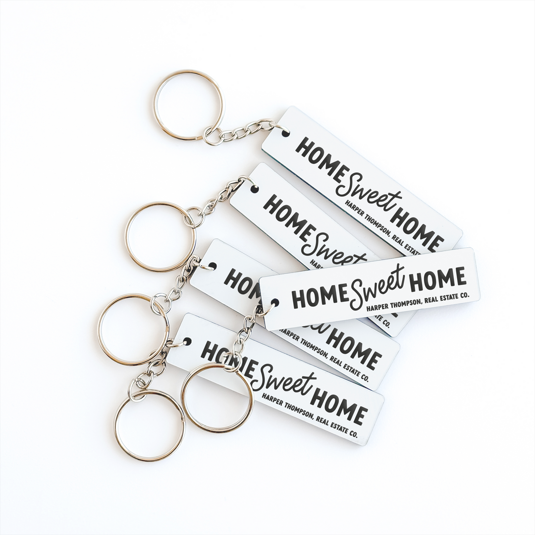 Customizable Home Sweet Home Keychains