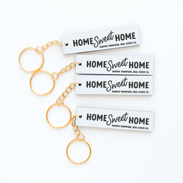 Customizable Home Sweet Home Keychains